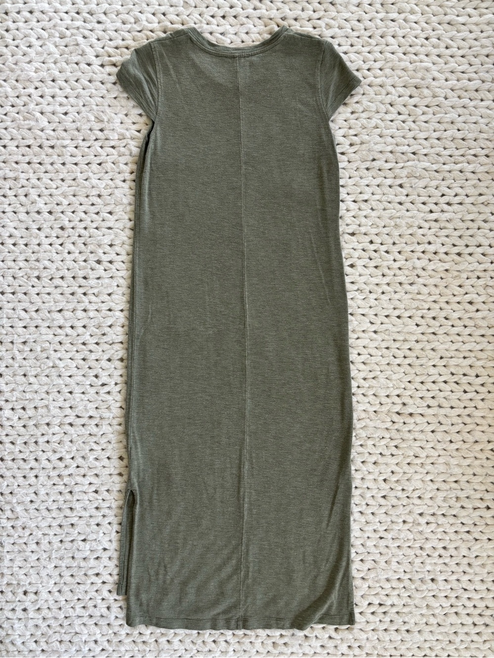 Jessica Simpson Olive Green Crew Neck Maxi Dress - Picture 4 of 4